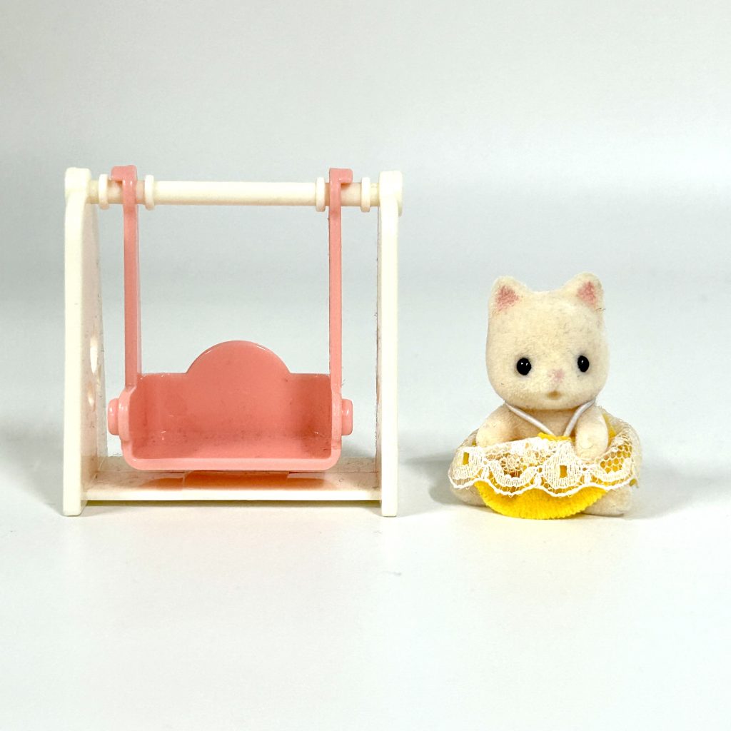 [used] Baby Carry Case Swing Silk Cat 2014 B-36 Sylvanian Families Calico Critters