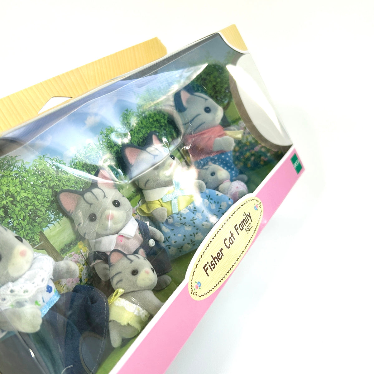 [used] Fisher Cat Family 5812 Sylvanian Families Calico Critters