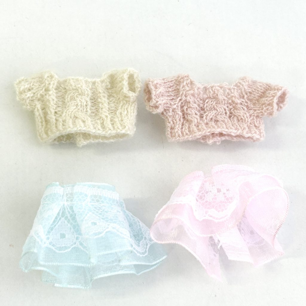 Knitted Sweater and Skirt Set Handmade