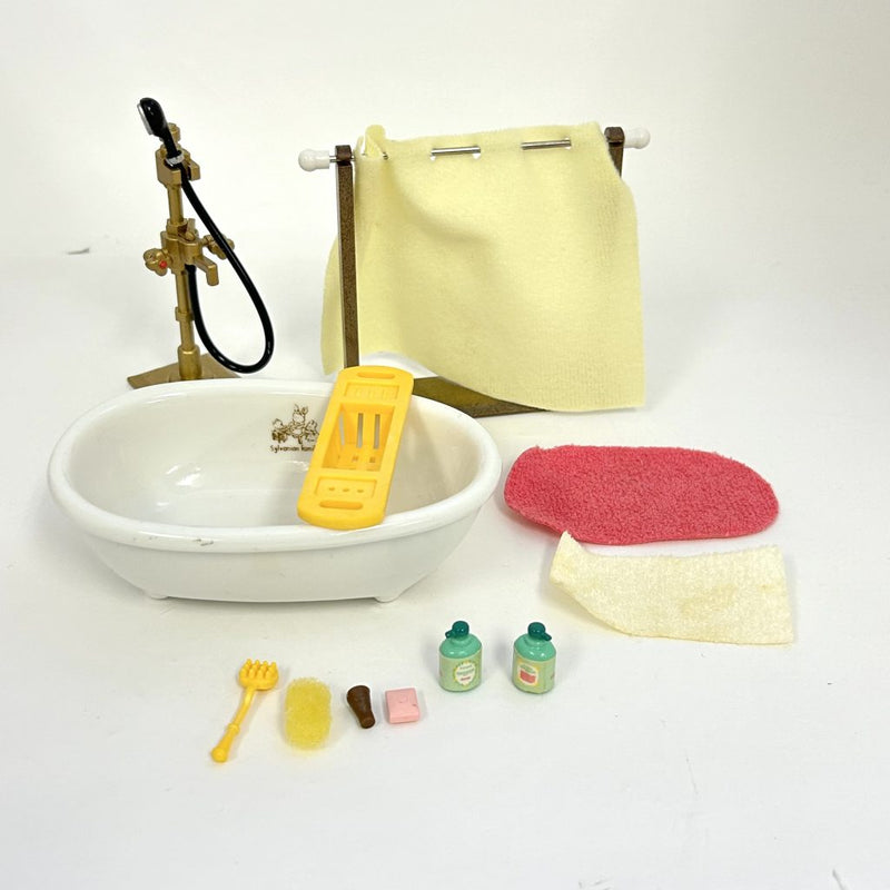 [Used] Vintage BATH and SHOWER SET KA-66 Japan Sylvanian Families