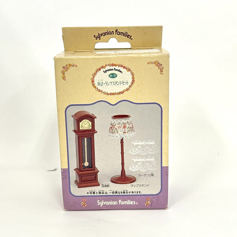 [Used] WALL CLOCK/ LAMP STAND SET KA-71 Japan Sylvanian Families