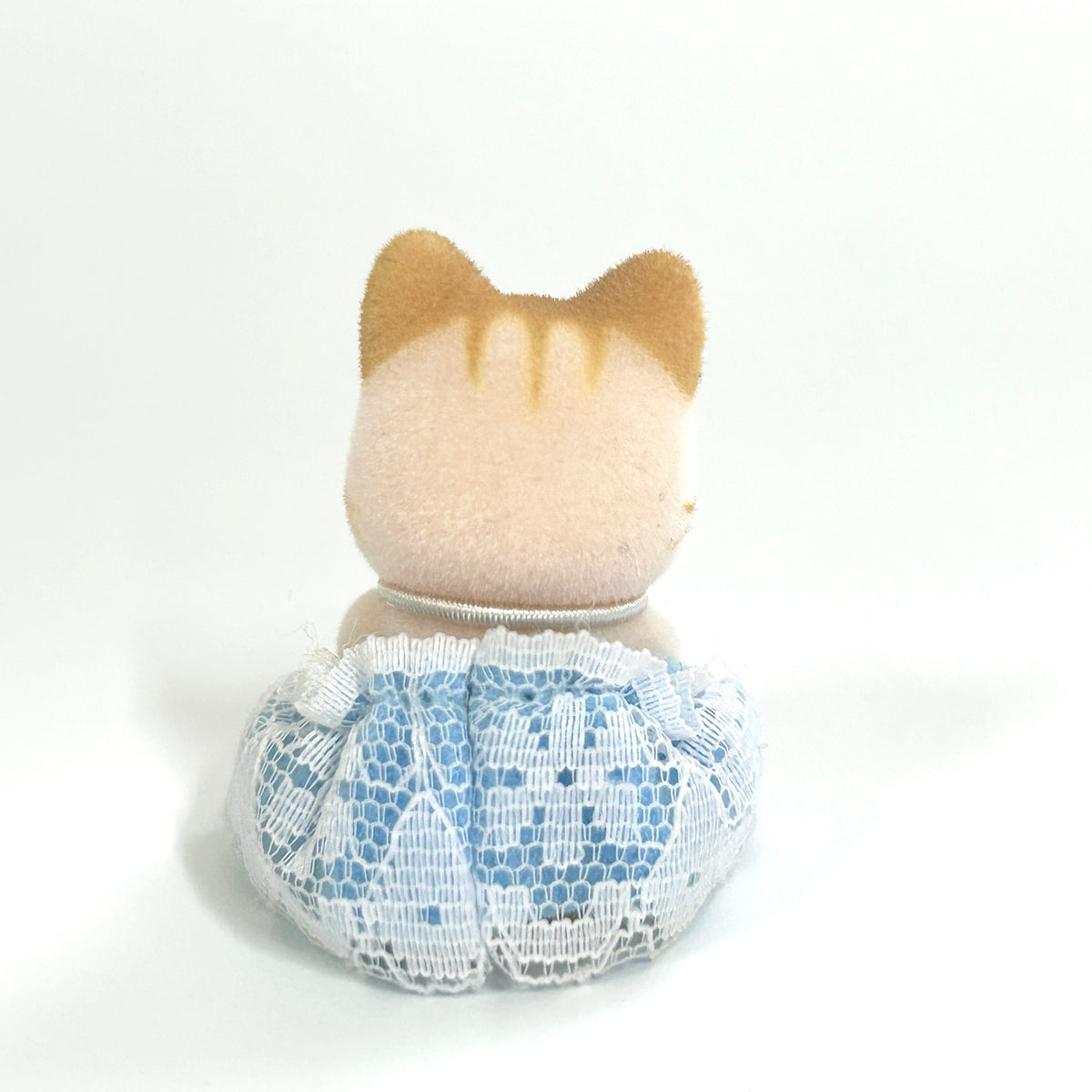 [used] Pink Striped Cat Baby Fan Club 2000 Sylvanian Families Calico Critters