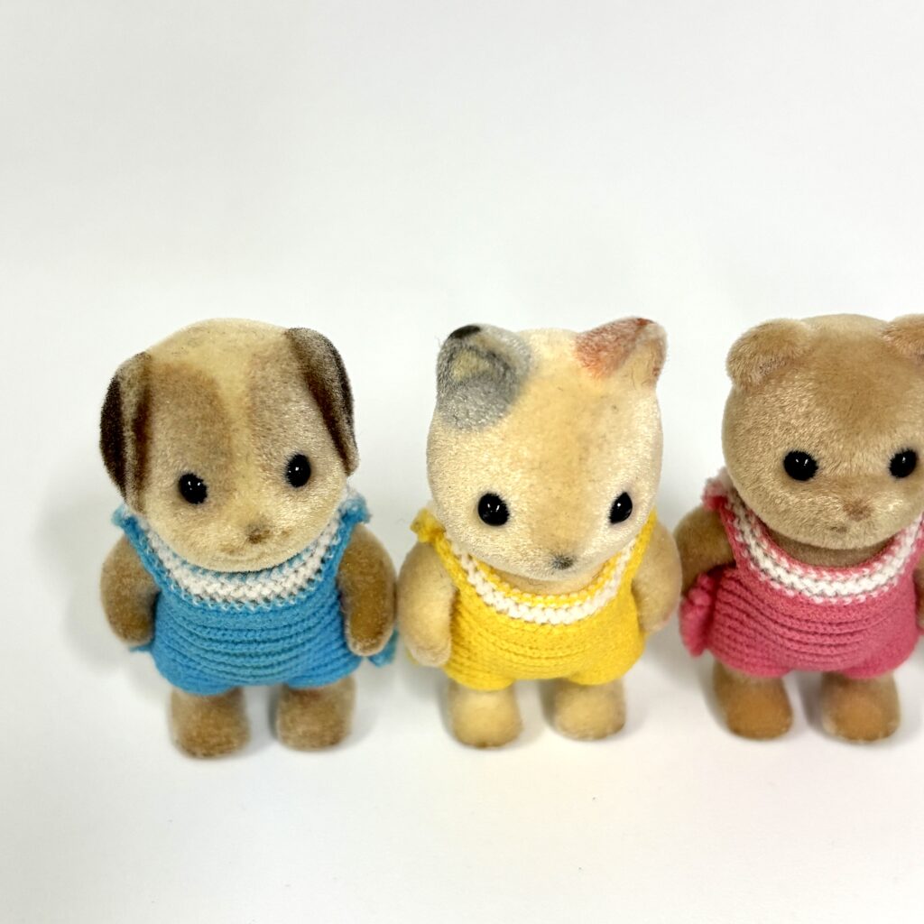 [used] Beagle, Whiskers Spotted Cat, Bear, Fox Babies Sylvanian Families Calico Critters