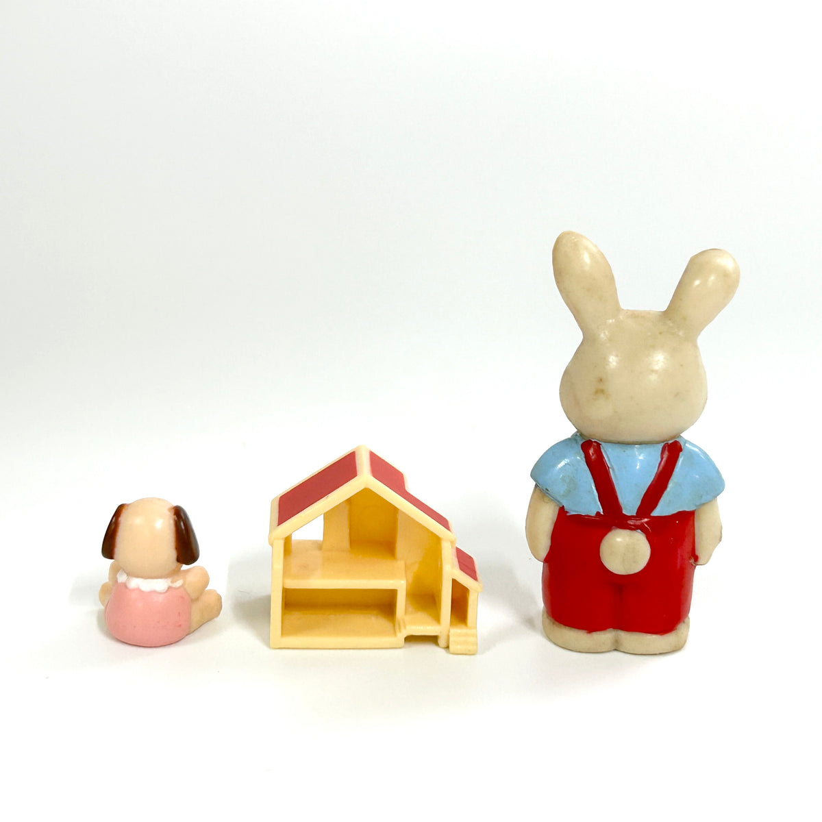 [used] Mini Figure and House Set Sylvanian Families Calico Critters