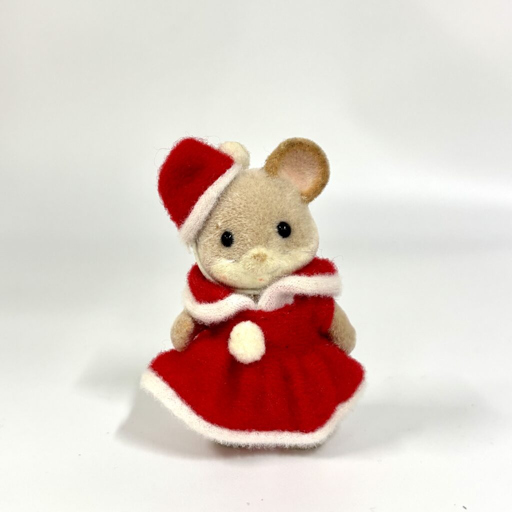 [used] City Mouse Girl Santa Costume Sylvanian Families Calico Critters