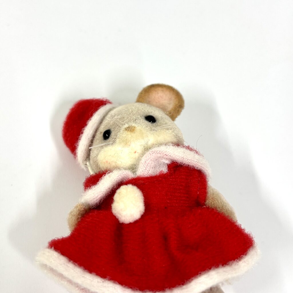 [used] City Mouse Girl Santa Costume Sylvanian Families Calico Critters
