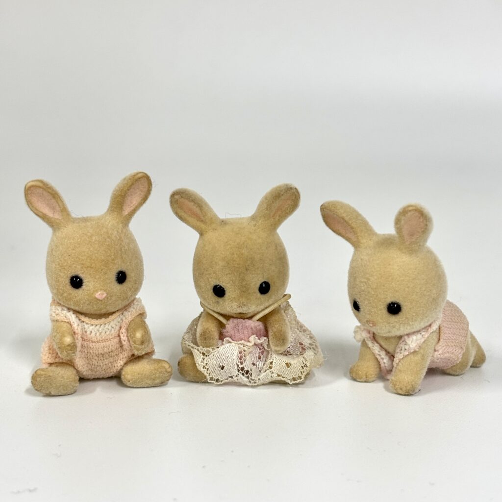 [used] Milk Rabbit Babies Sylvanian Families Calico Critters