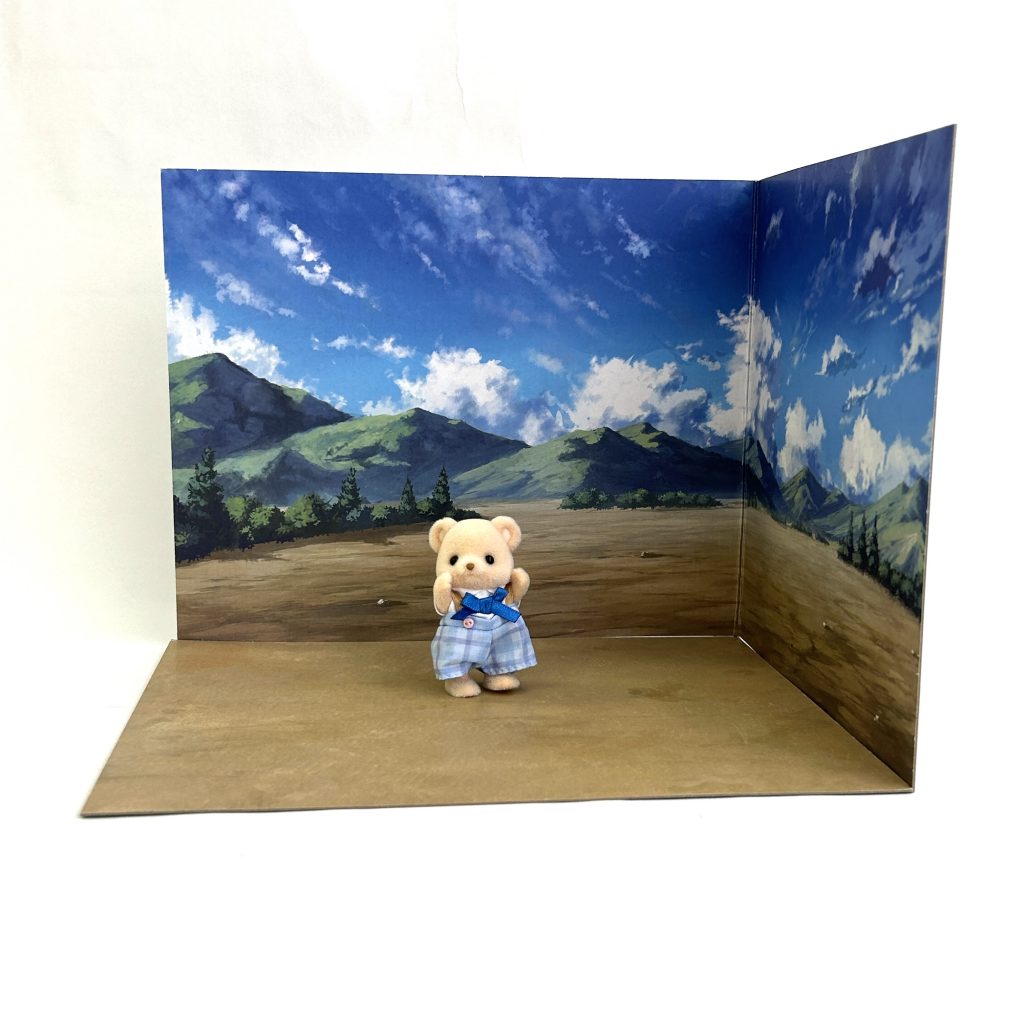 2WAY Background Board Mountain DAISO