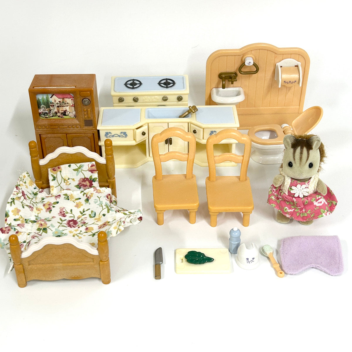[used] Recommended Furniture Set For Town House SE-194 Sylvanian Families Calico Critters