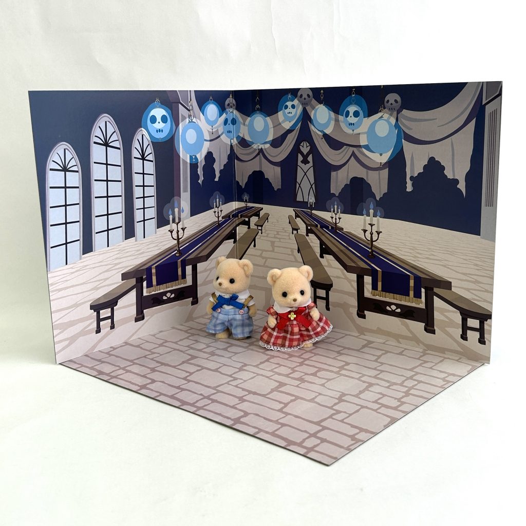 2WAY Background Board Halloween Library Hall DAISO