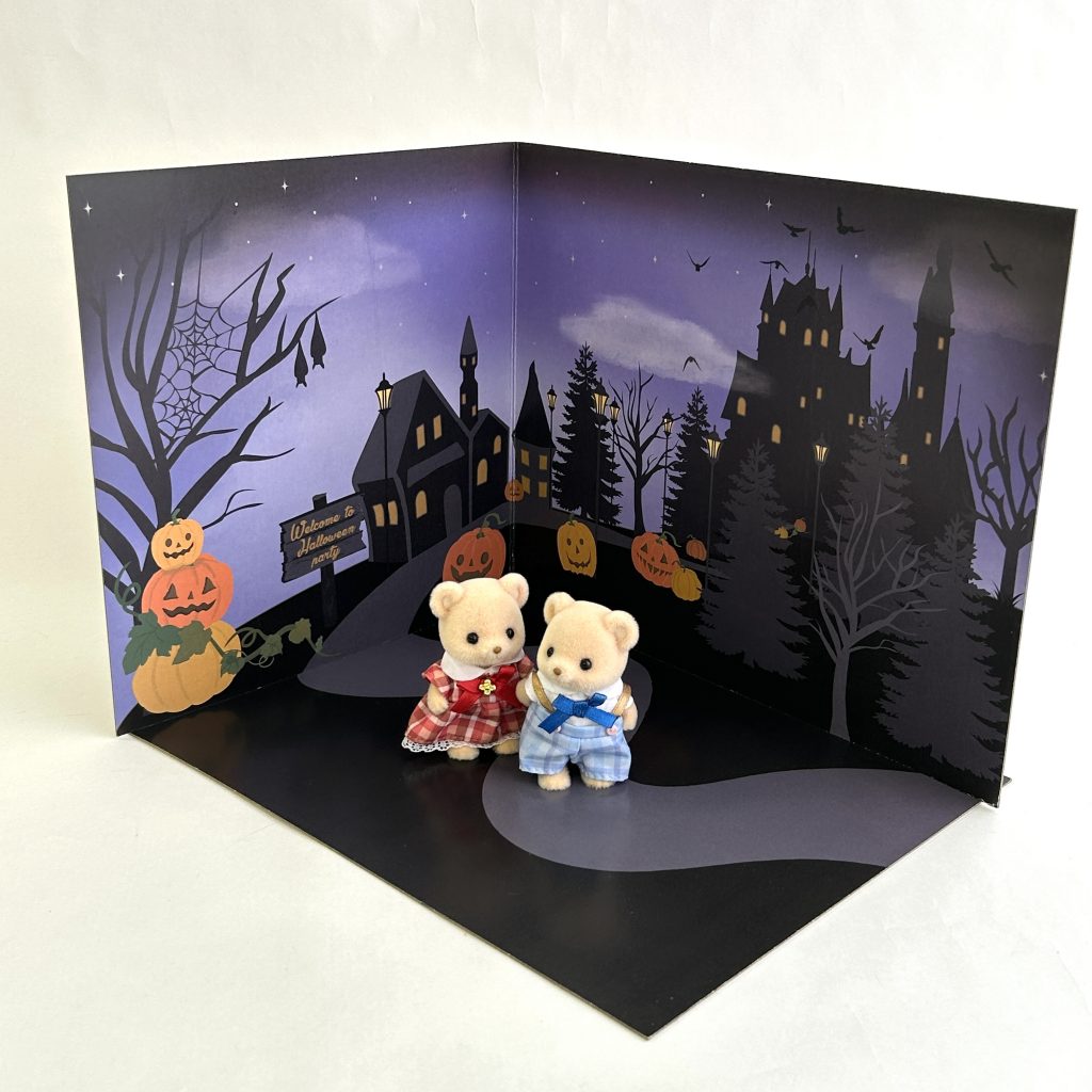 2WAY Background Board Halloween Castle Banquet DAISO