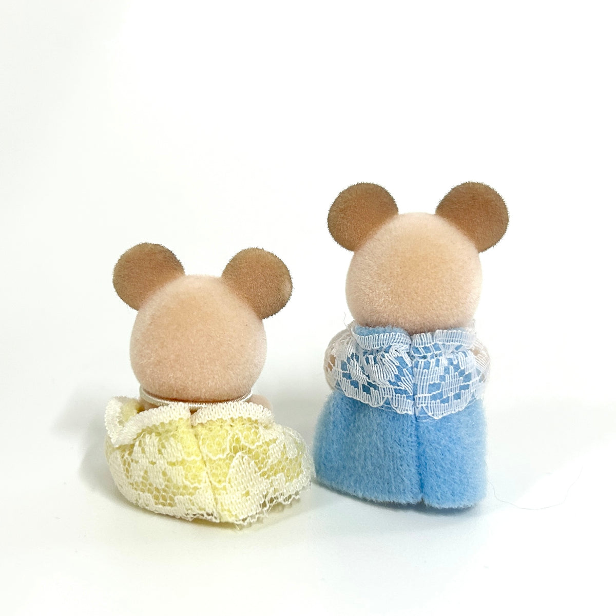 [used] Pink Mouse Baby Twins Fan Club 2001 Sylvanian Families Calico Critters