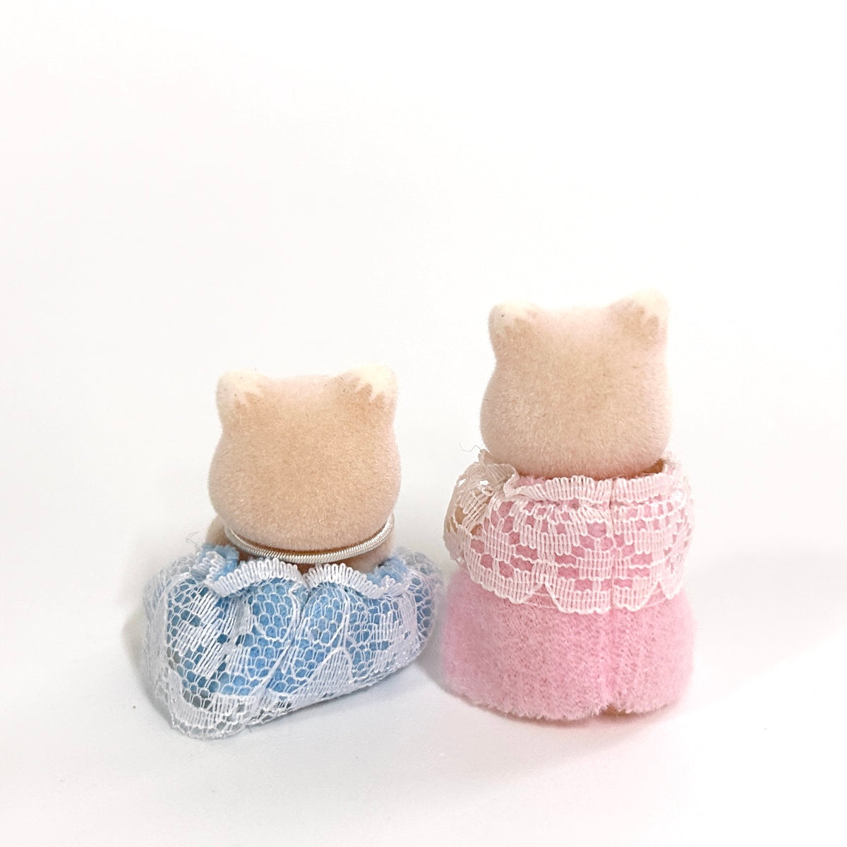 [used] Pink Fox Baby Twins Fan Club Sylvanian Families Calico Critters