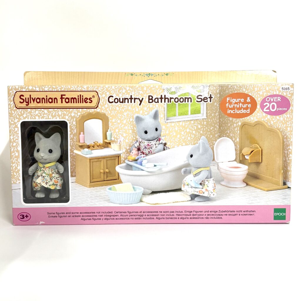 [used] Country Bathroom Set Calico 5165 Sylvanian Families Calico Critters