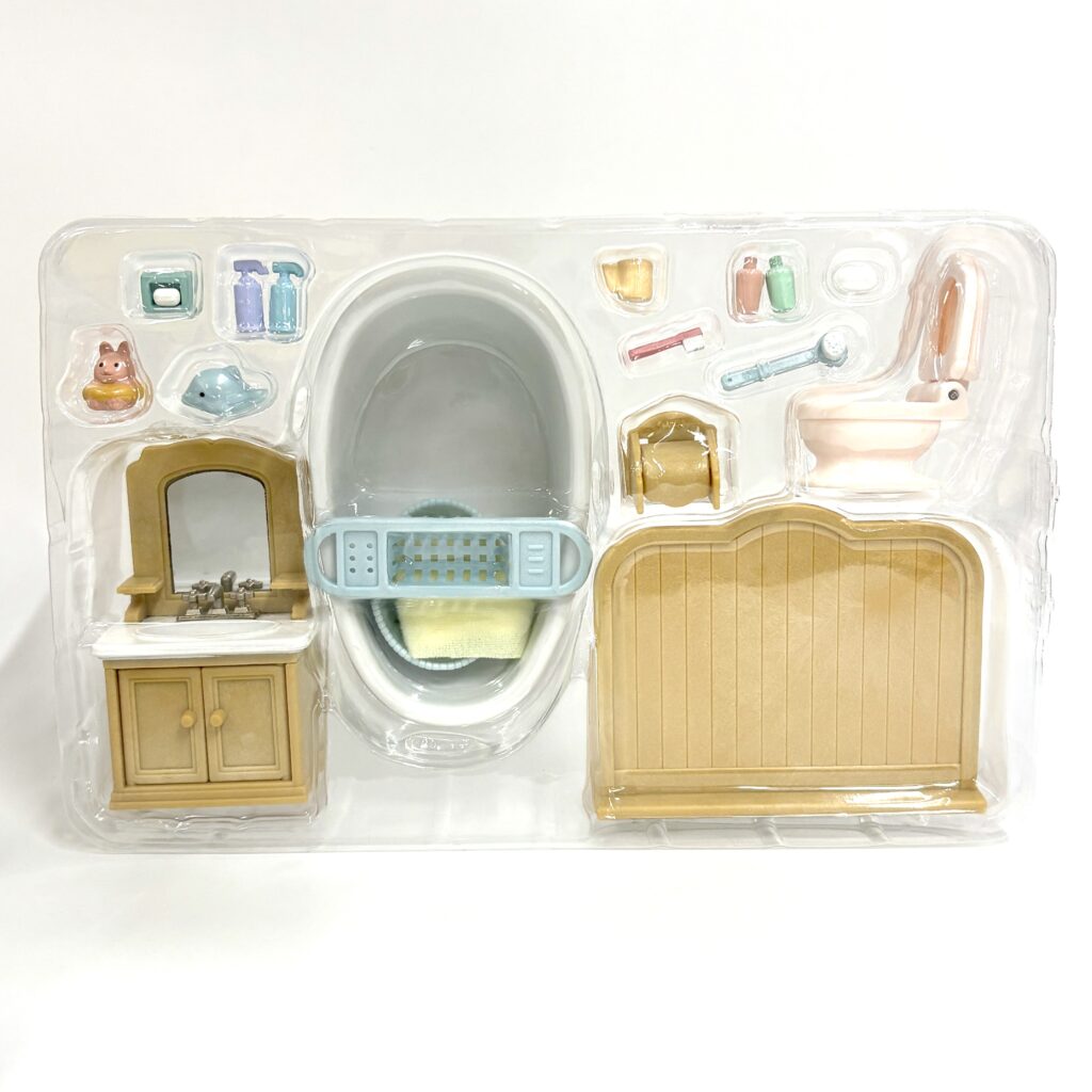 [used] Country Bathroom Set Calico 5165 Sylvanian Families Calico Critters