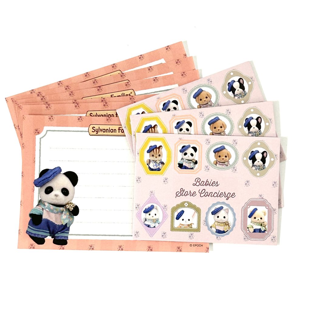 Mini set de lettres Baby Concierge Panda Bébé Sylvanian Families Calico Critters