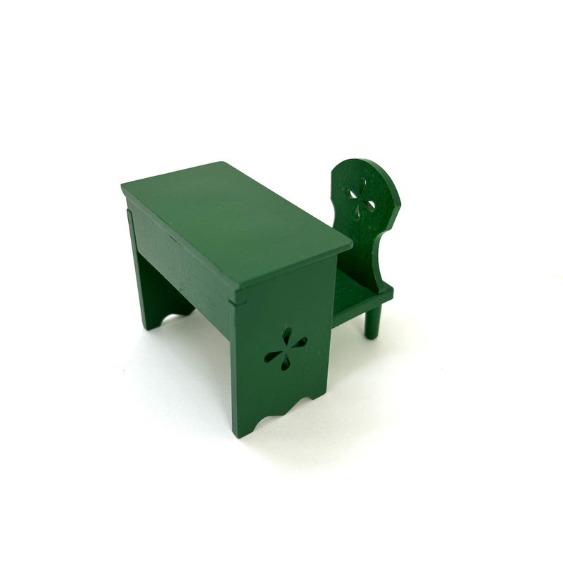 [Used] GREEN TABLE & CHAIR SET KA-20 Epoch Japan  Sylvanian Families