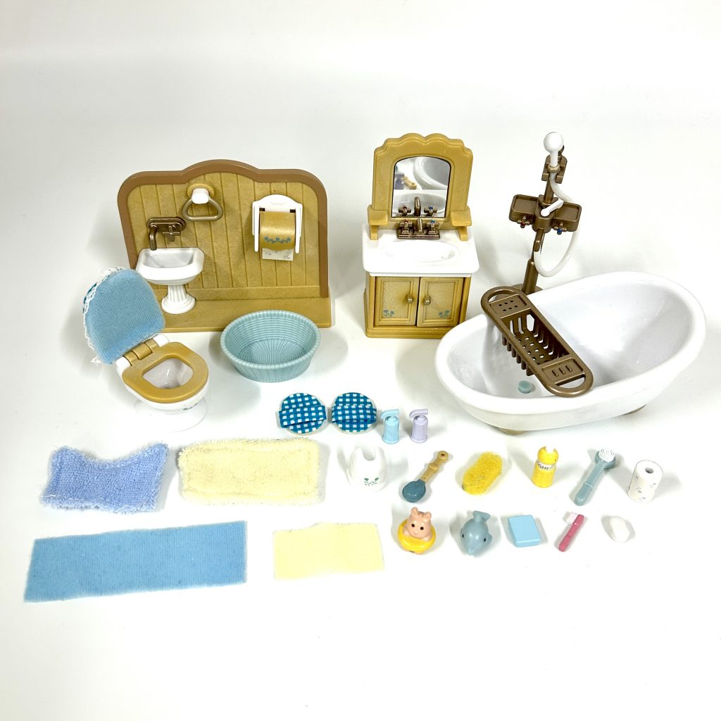 [used] Bathroom Set SE-151 Sylvanian Families Calico Critters