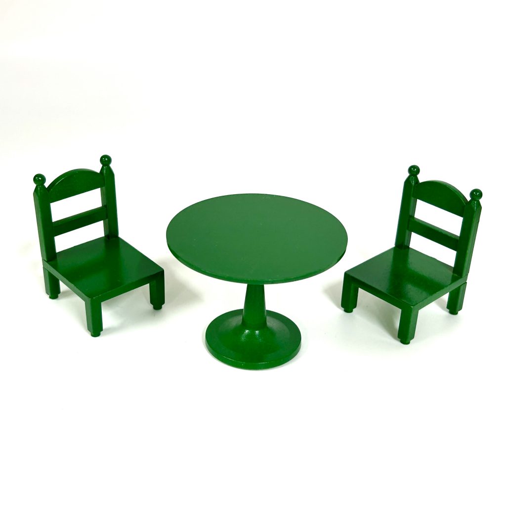 [used] Vintage Green Table Set Sylvanian Families Calico Critters