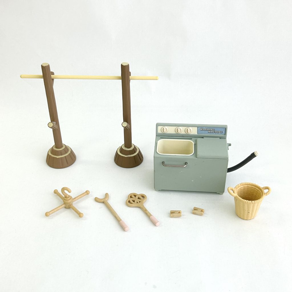 [used] Washing Machine Drying Rack Set Sylvanian Families Calico Critters