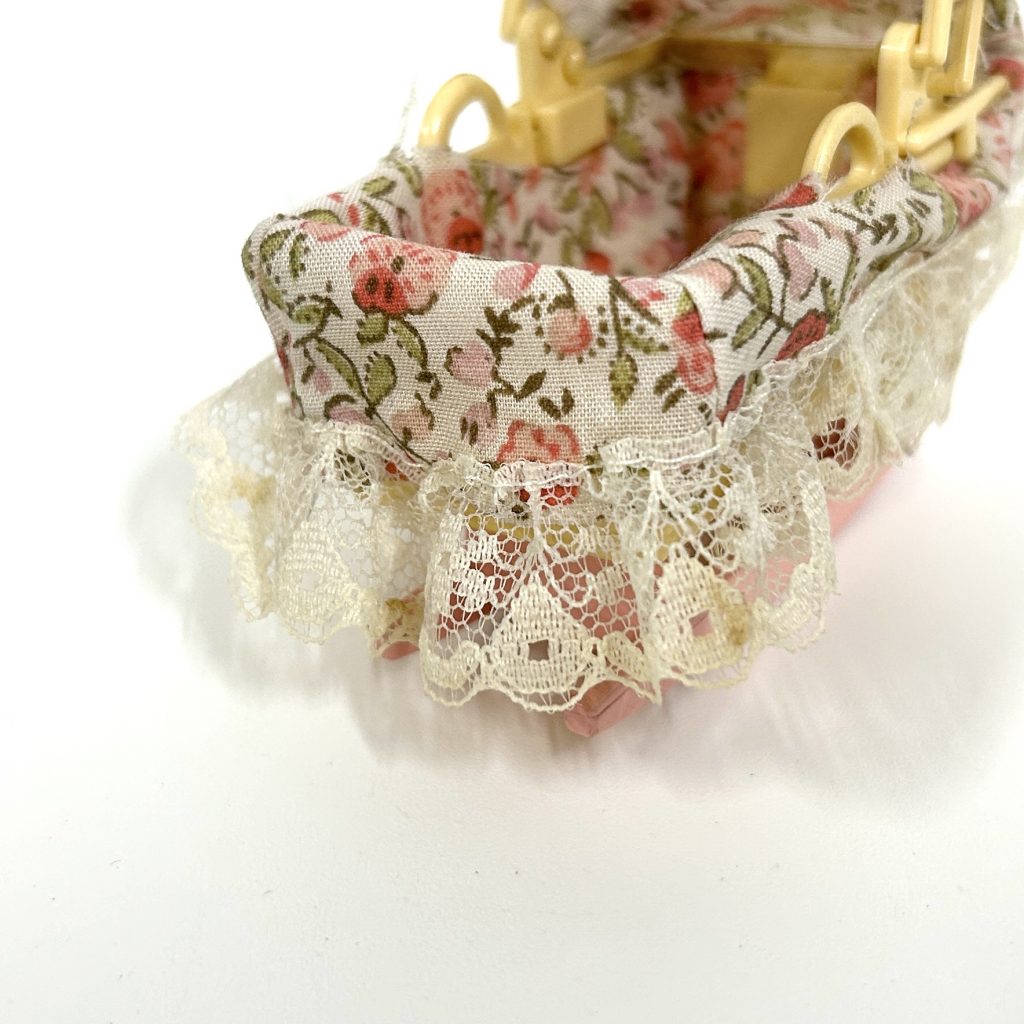 [used] Vintage Urban Life Pink Cradle 1988 A-15 Sylvanian Families Calico Critters