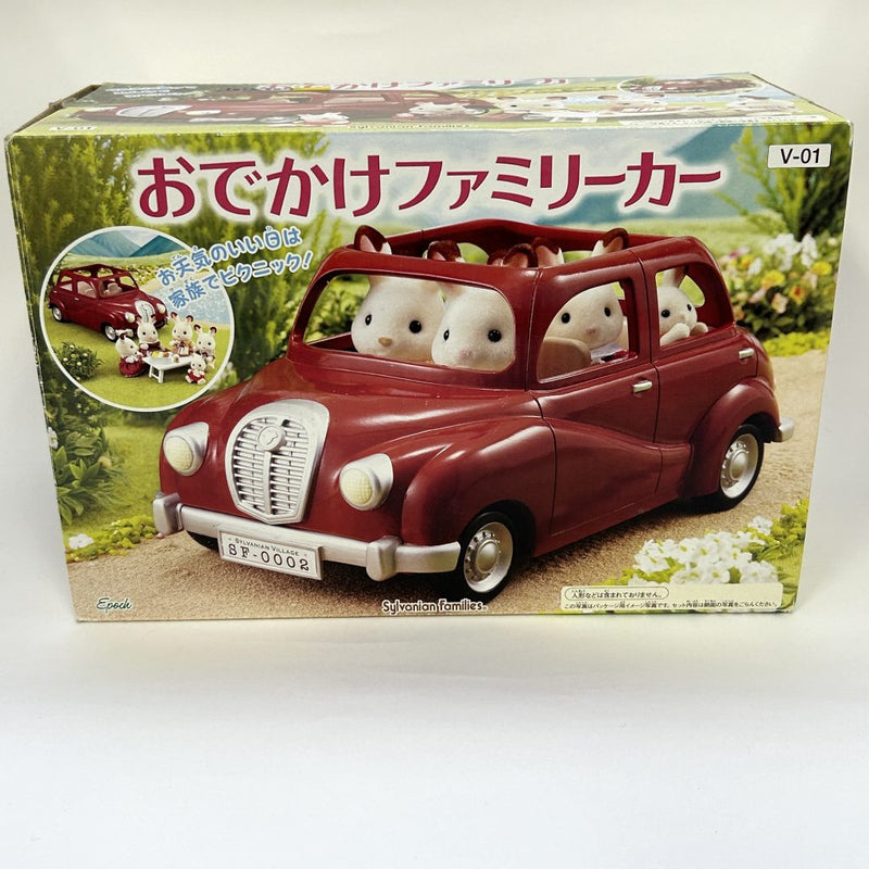 [Used] RED FAMILY CAR V-01 Epoch Sylvanian Families