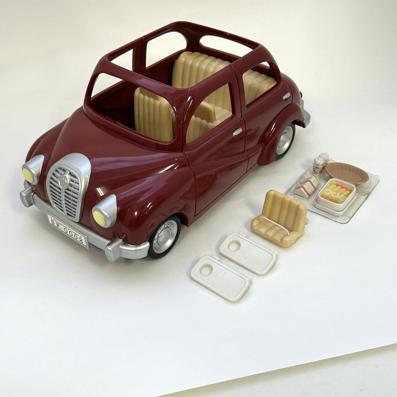 [Used] RED FAMILY CAR V-01 Epoch Sylvanian Families