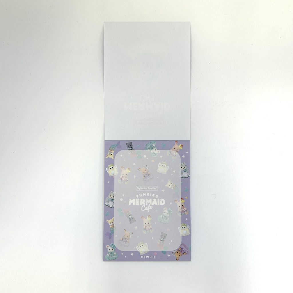 Yumeiro Mermaid Café Note Pad Marshmallow Mouse Baby Sylvanian Families Calico Critters