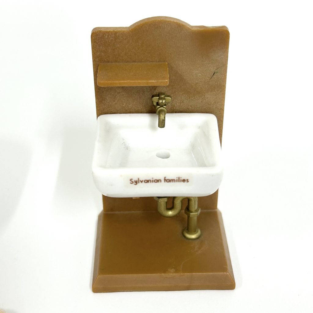 [used] Vintage Bathroom Set Sylvanian Families Calico Critters
