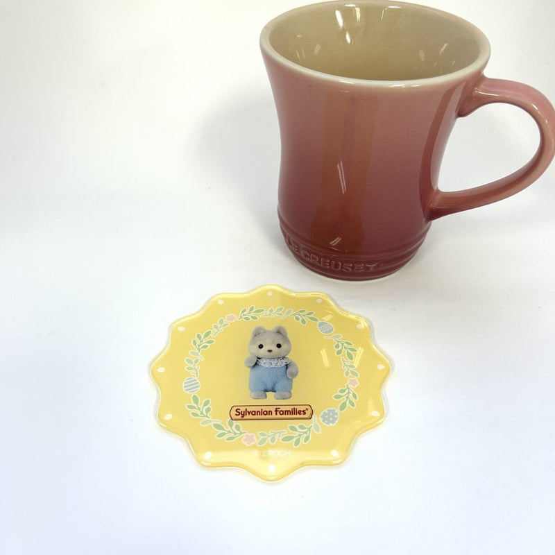 ACRYLIC COASTER HUSKY BABY Epoch Japan Sylvanian Families