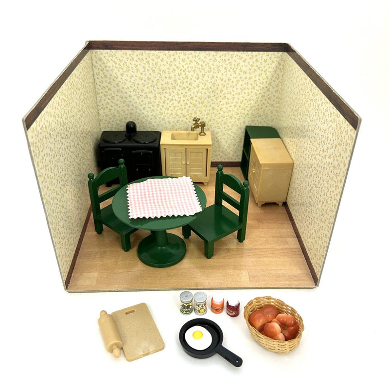 [Used] DINING ROOM WITH FURNITURE SE-94 Epoch Japan Sylvanian Families