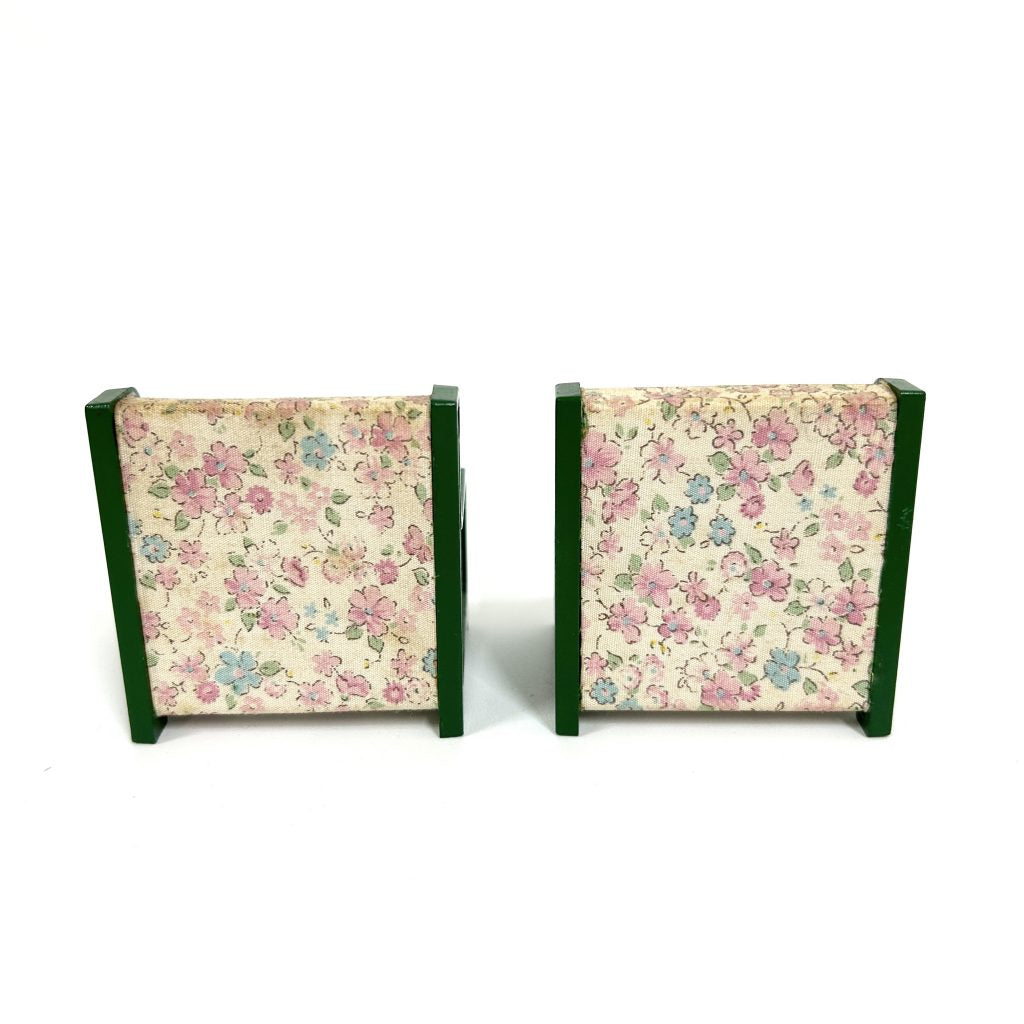 [used] Vintage Green Armchair Set 1985 KA-09 Sylvanian Families Calico Critters