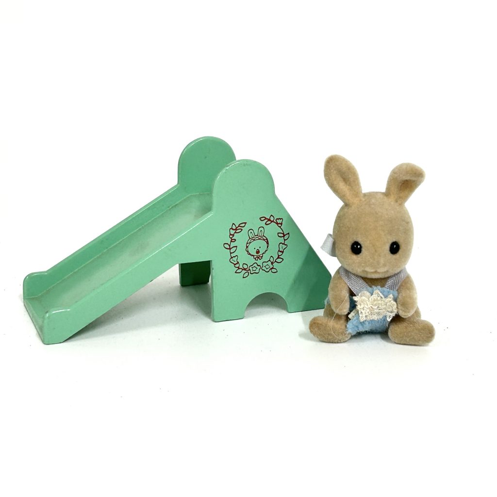 [used] Baby Carry Case Slide Ivory Rabbit SHI-15 Sylvanian Families Calico Critters