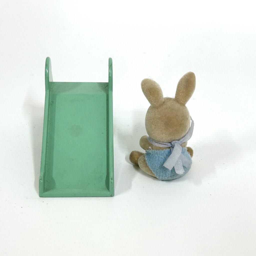 [used] Baby Carry Case Slide Ivory Rabbit SHI-15 Sylvanian Families Calico Critters