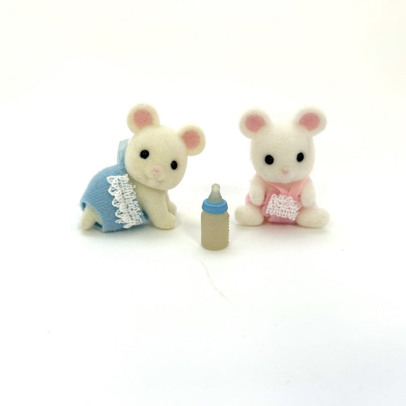 [Used] MARSHMALLOW MOUSE BABIES Epoch Sylvanian Families