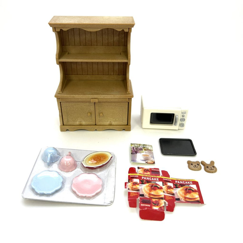 [Used] CUPBOARD & MICROWAVE OVEN SET KA-413 Sylvanian Families