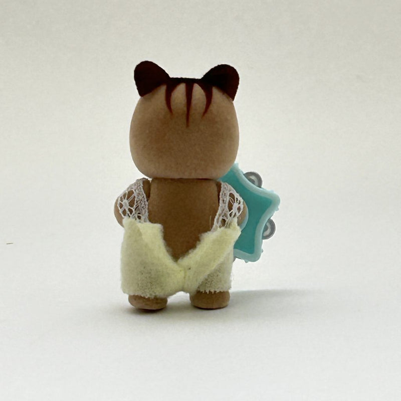 [Used] SQUIRREL BABY WITH TAMBOURINE Japan Sylvanian Families