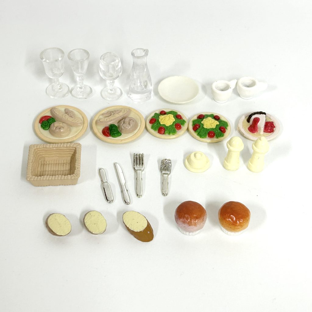 [used] Dinner Set KA-409 Sylvanian Families Calico Critters