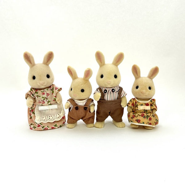 [Used] MILK RABBIT FAMILY FS-09 Epoch Sylvanian Families