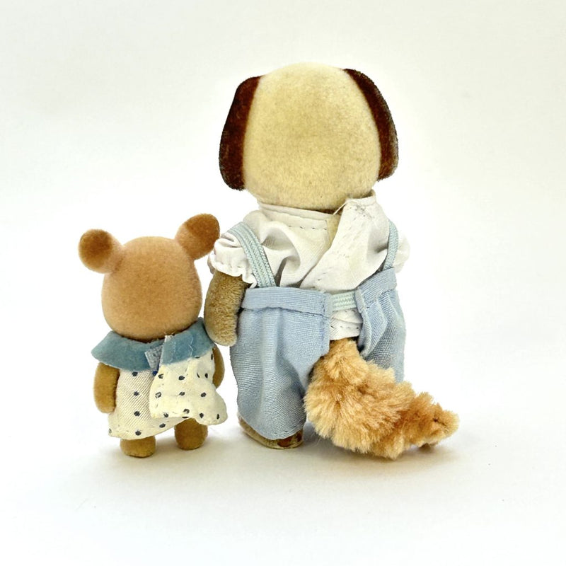 [Used] BEAGLE DOG FATHER DEER BABY Epoch Sylvanian Families