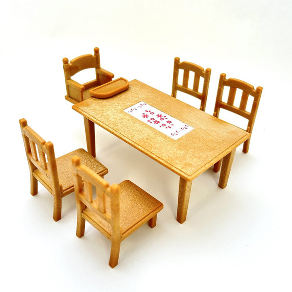 [Used] DINING TABLE SET Epoch KA-412 Japan Sylvanian Families