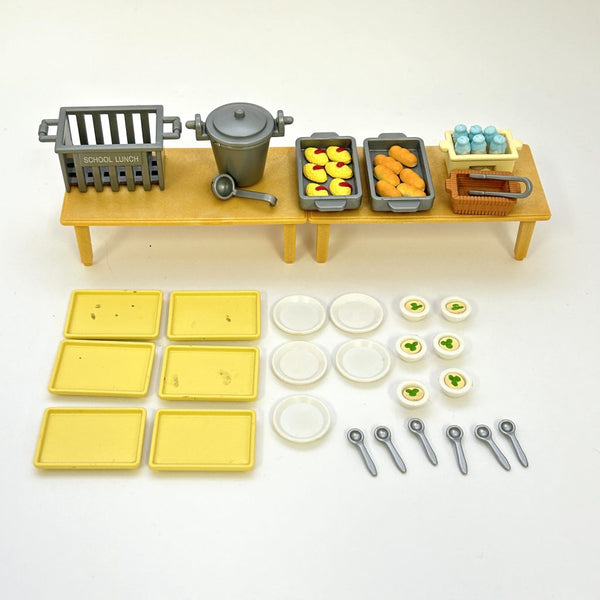 [Used] JAPANESE SCHOOL MEALS SET S-45 Epoch Sylvanian Families