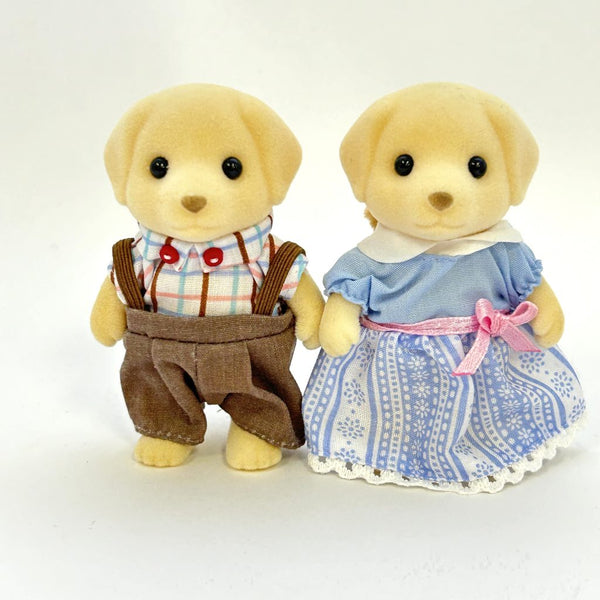 [Used] YELLOW LABRADOR MOTHER FATHER Japan Sylvanian Families