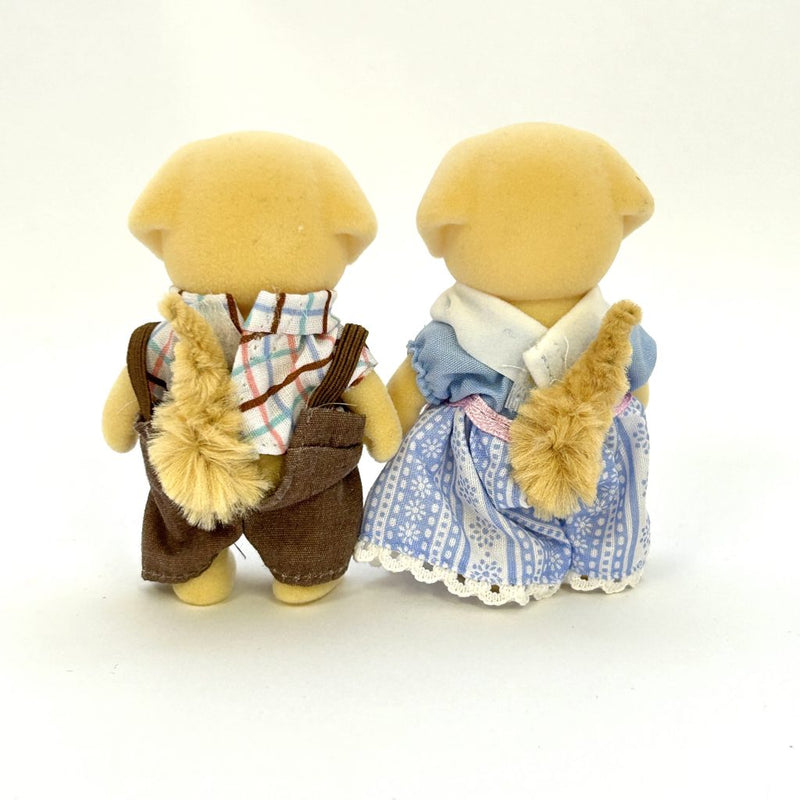 [Used] YELLOW LABRADOR MOTHER FATHER Japan Sylvanian Families