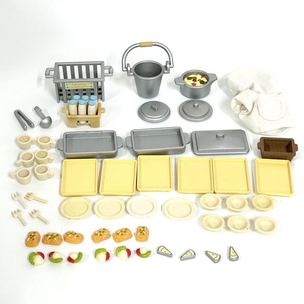 [used] School Lunch Set Sylvanian Families Calico Critters