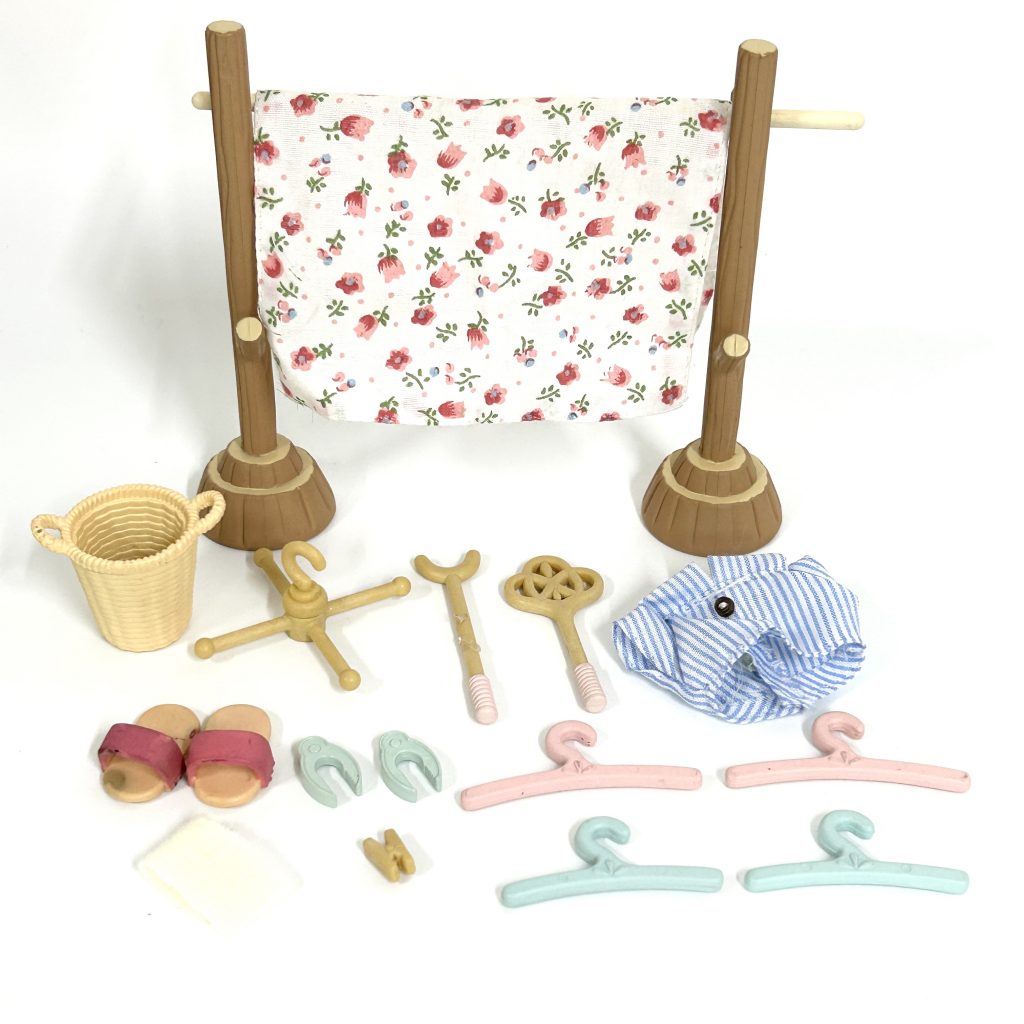 [used] Washing Clothespole Set KA-610 Sylvanian Families Calico Critters