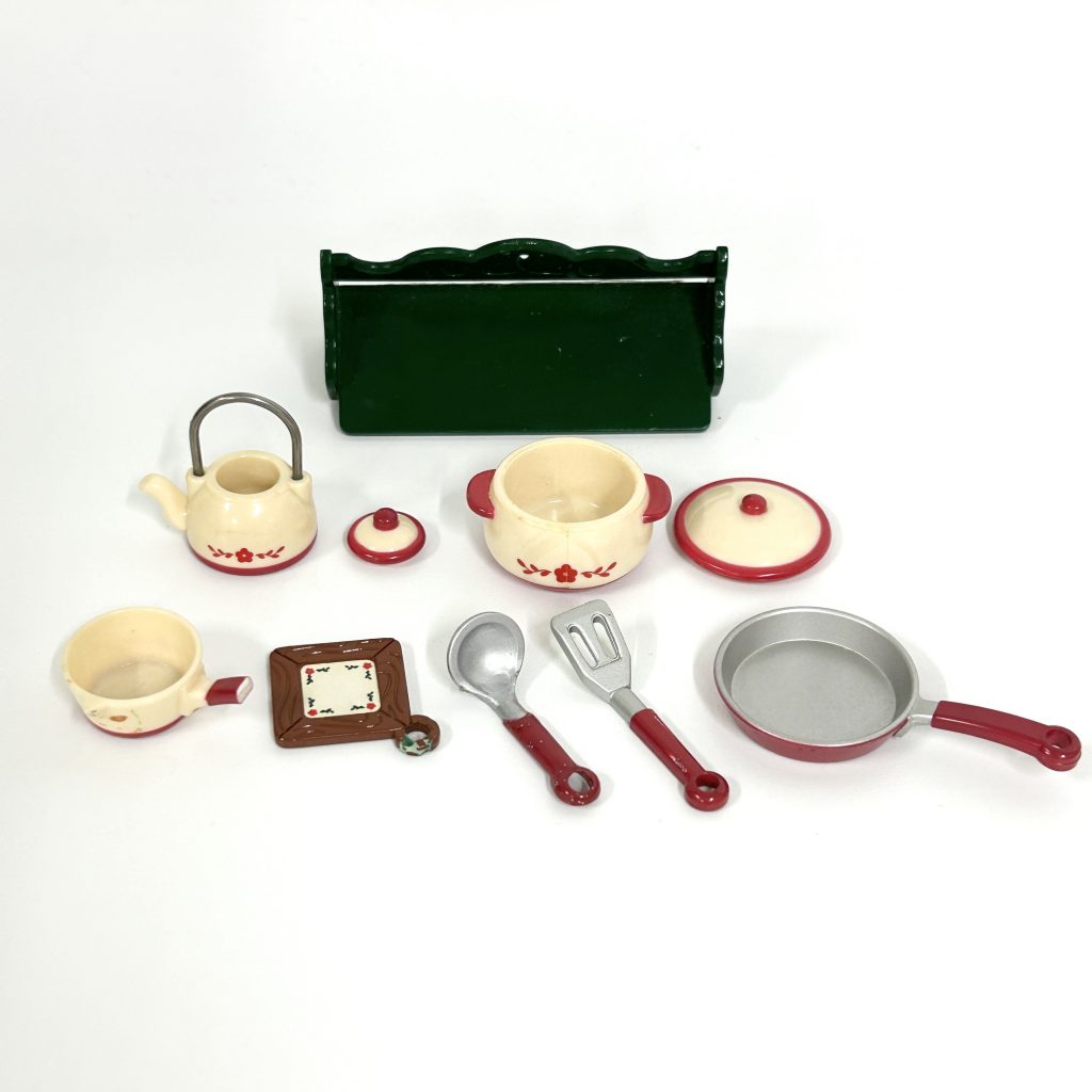 [used] Vintage Kitchen Grill Set 1996 KA-74 Sylvanian Families Calico Critters