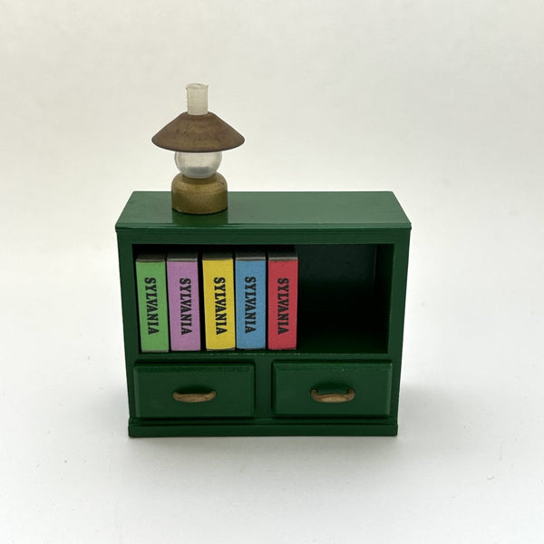 [Used] GREEN BOOKSHELF SET KA-05 Japan Sylvanian Families