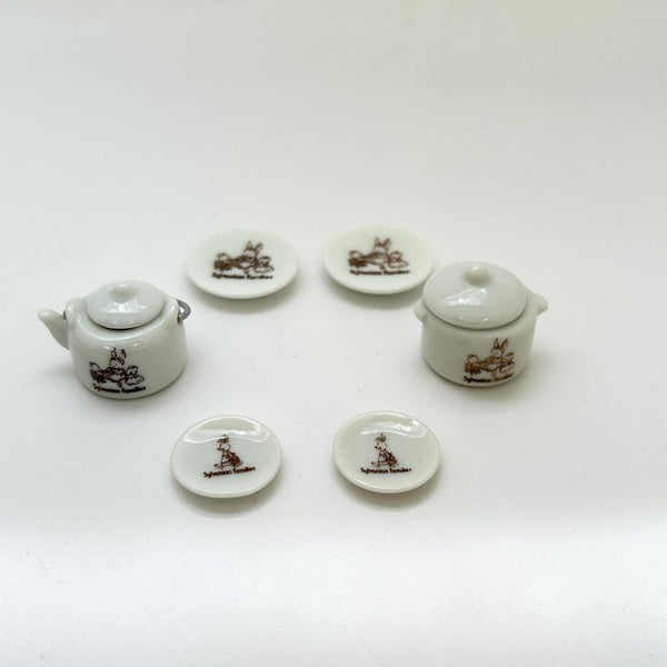 [Used] Retired CERAMIC KITCHENWARE SET KA-17 Japan Sylvanian Families