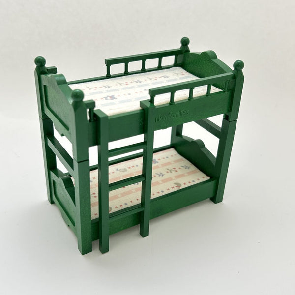 [Used] GREEN BUNK BED SET KA-47 Japan Vintage Sylvanian Families